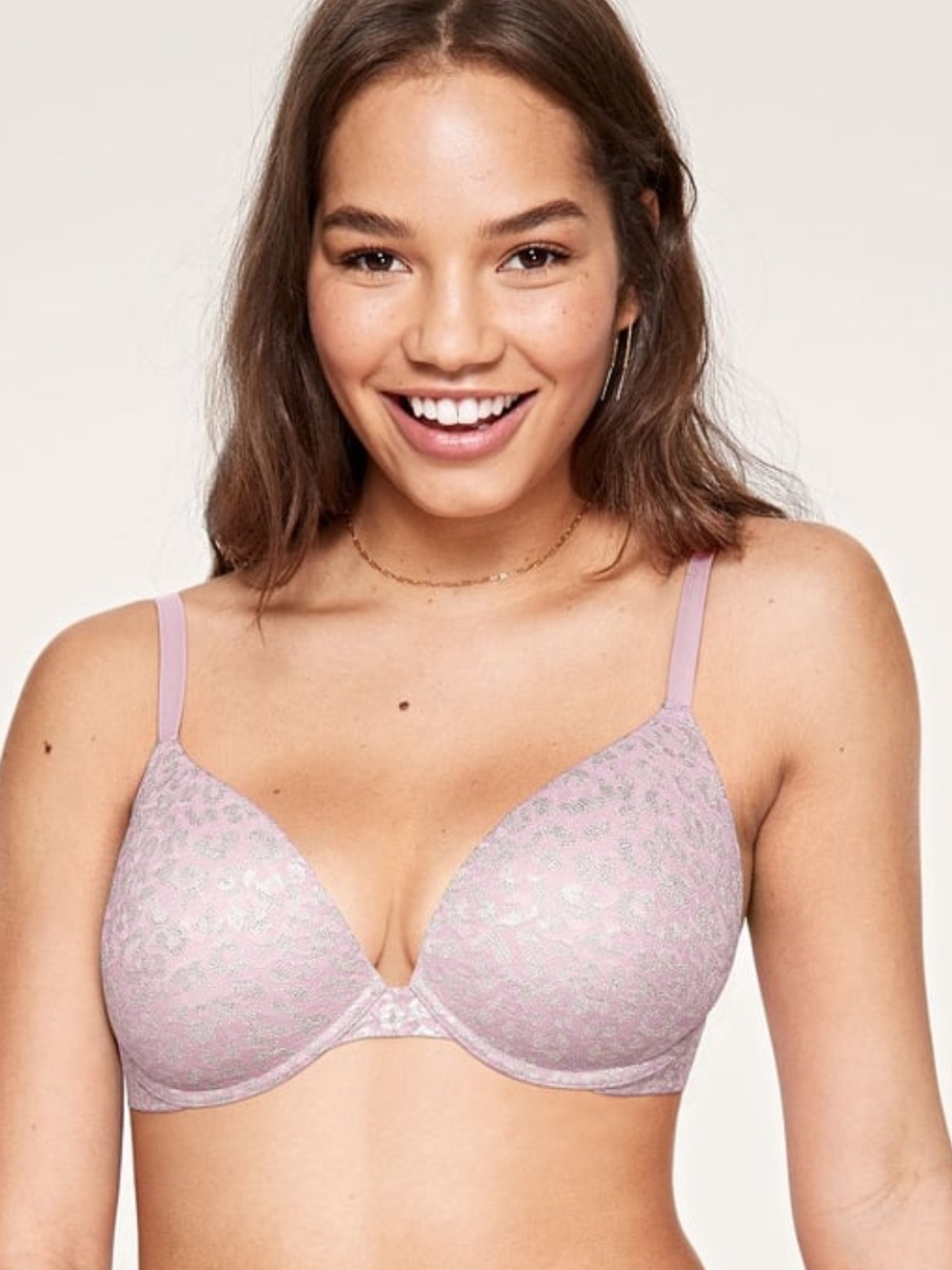 PINK Victoria's Secret Wear Everywhere Lace Push-Up Bra 32D